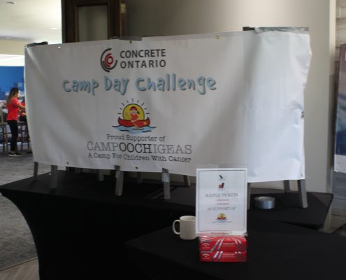 Camp Ooch raffle table