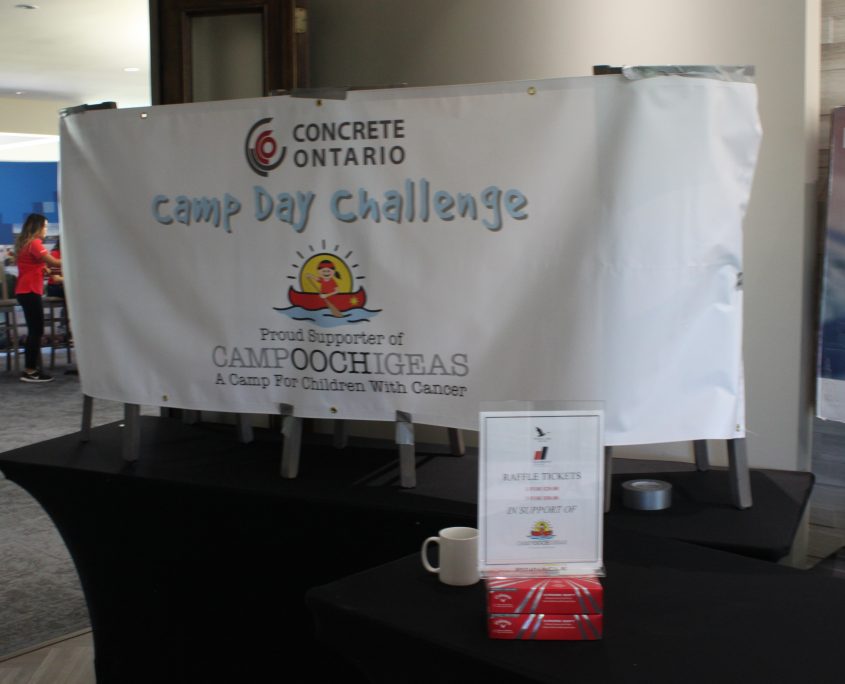 Camp Ooch raffle table