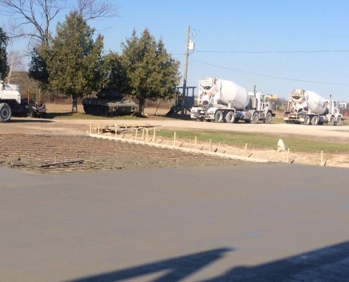 Dufferin Concrete pour at Ontario Regiment Museum