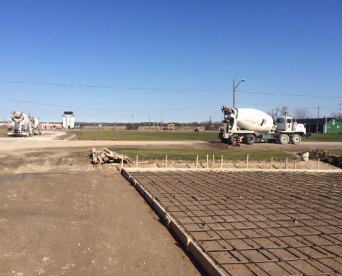 Dufferin Concrete pour at Ontario Regiment Museum
