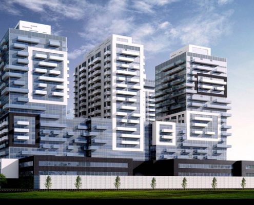 Dufferin Concrete Paradigm condos Burlington animated design